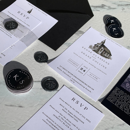 Black Wedding Invitations