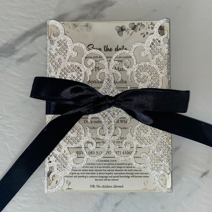 Glitter Wedding Invitation