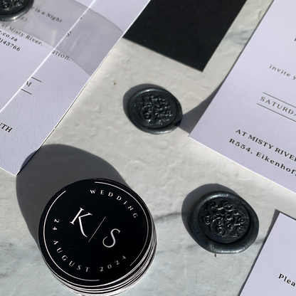 Black Wedding Invitations