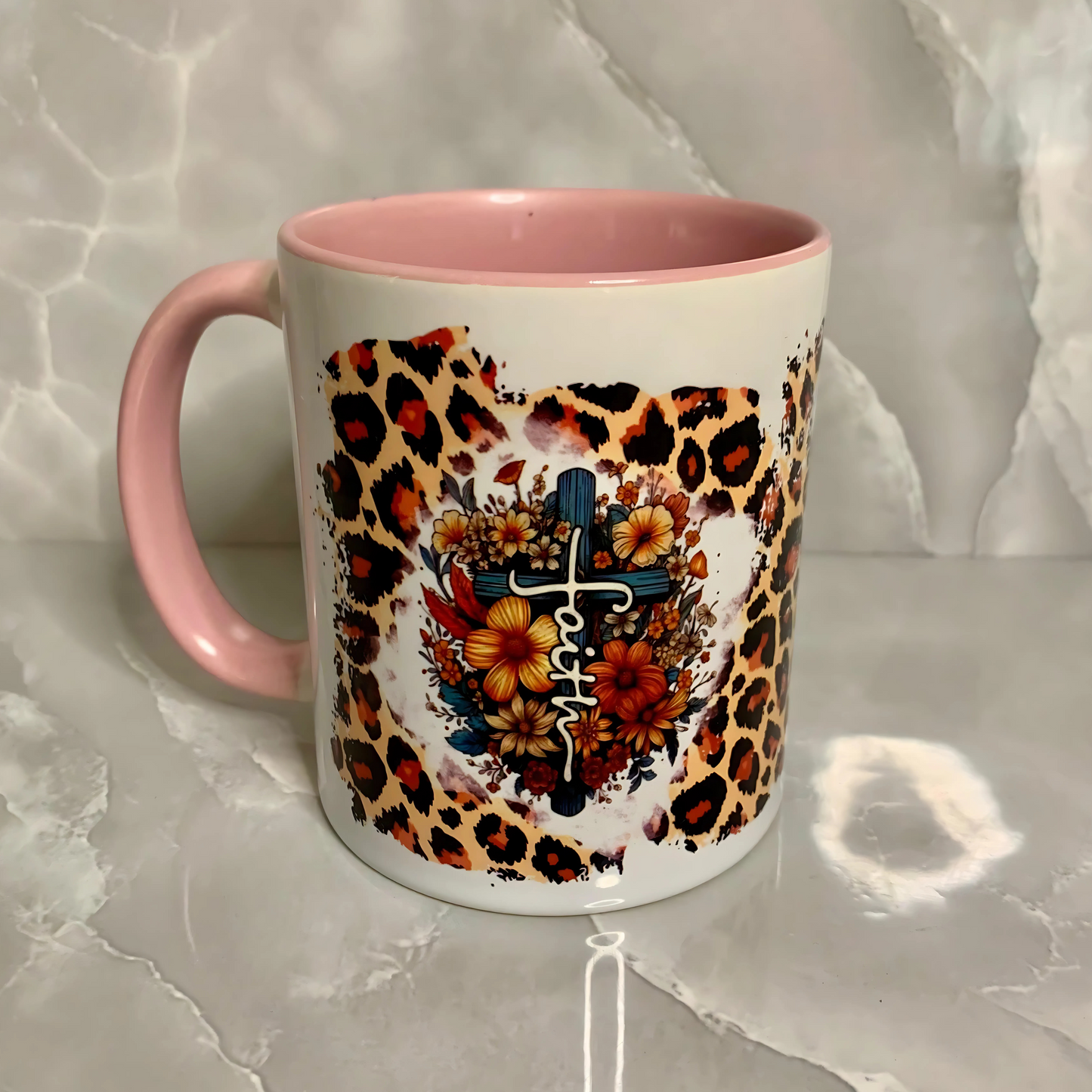 Two tone mug "faith"