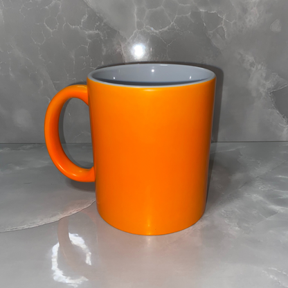 Neon orange mug