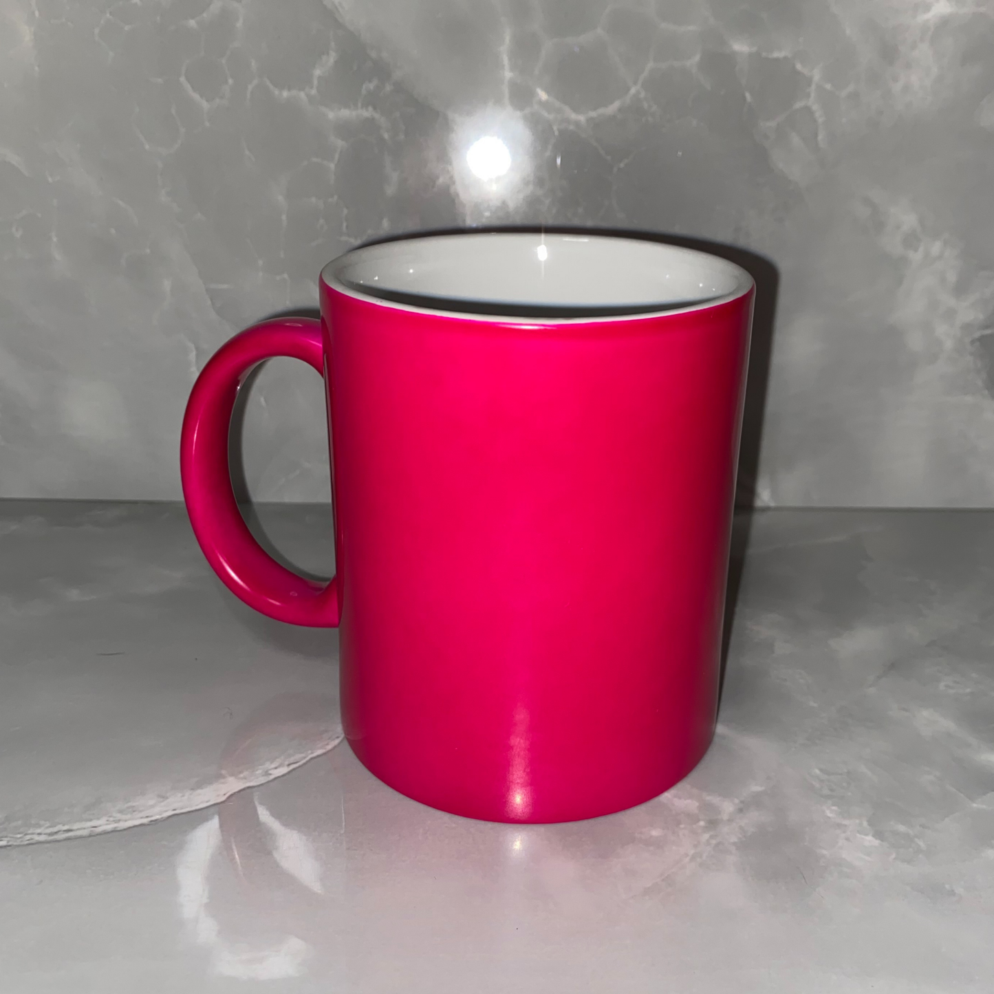 Neon pink mug