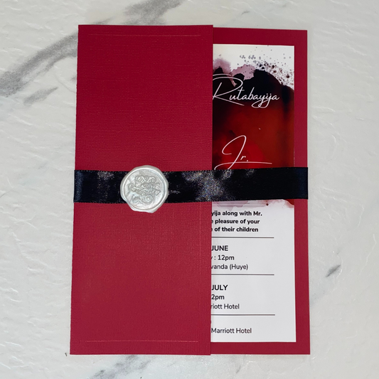 Red Wedding Invitation
