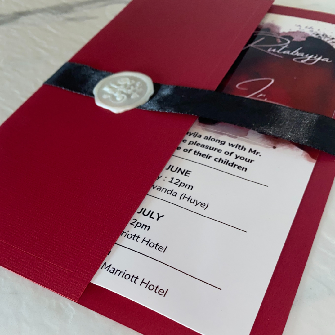 Red Wedding Invitation