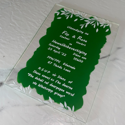 Acrylic Wedding Invitation