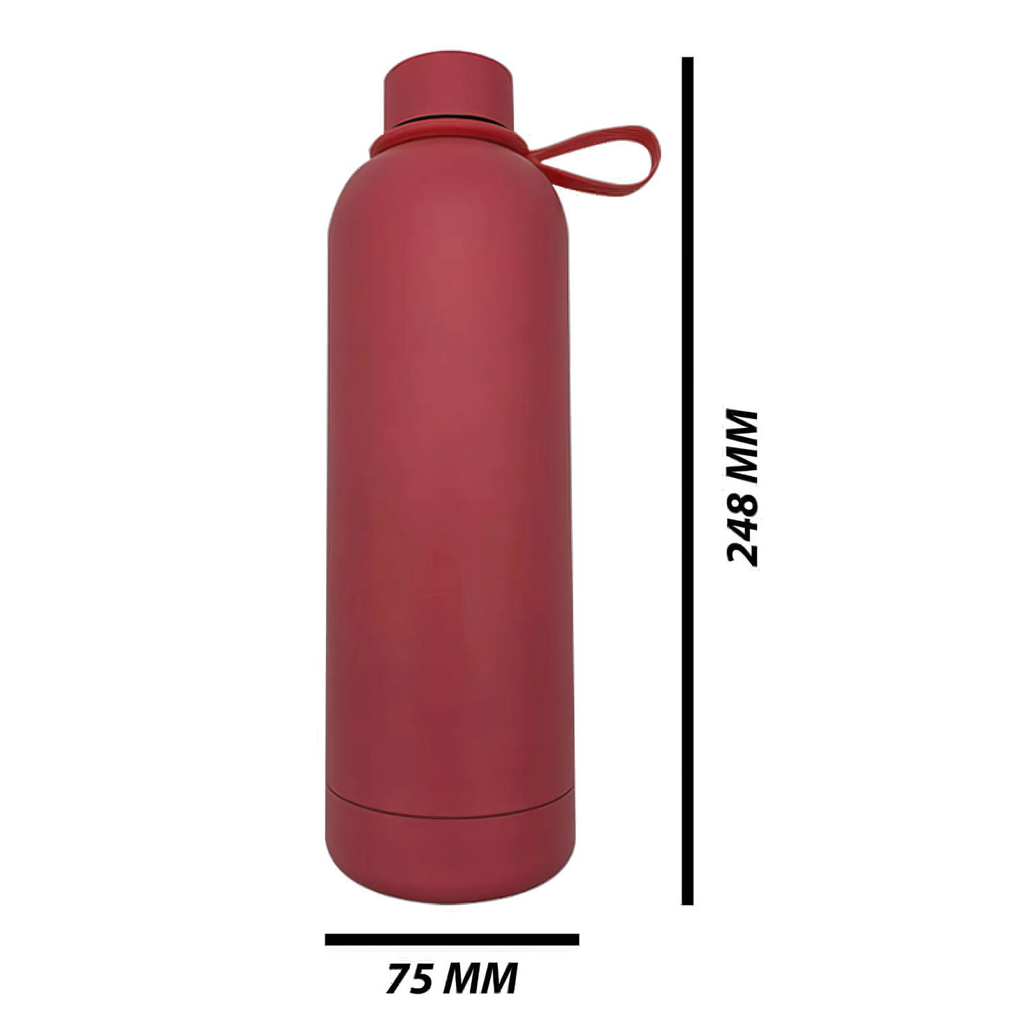 Double Wall Stainless Steel Engraving Luxury 750ml Water Tommy Red