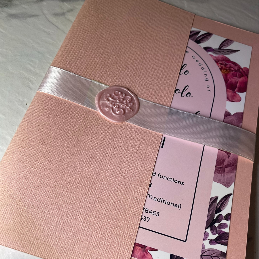 Pink Wedding Invitation