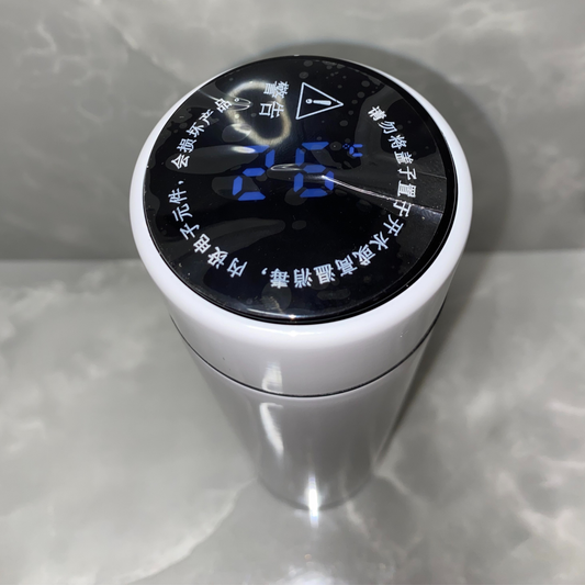 Temperature water bottle white