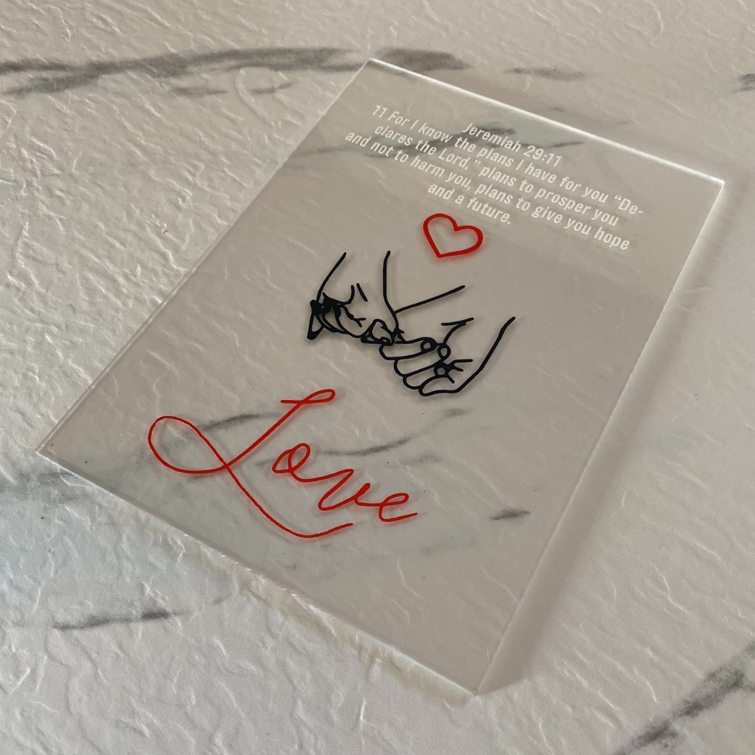 Acrylic Wedding Invitation