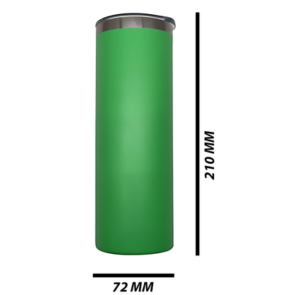 Double Wall Stainless Steel 20oz Engraving Skinny Tumbler Lime
