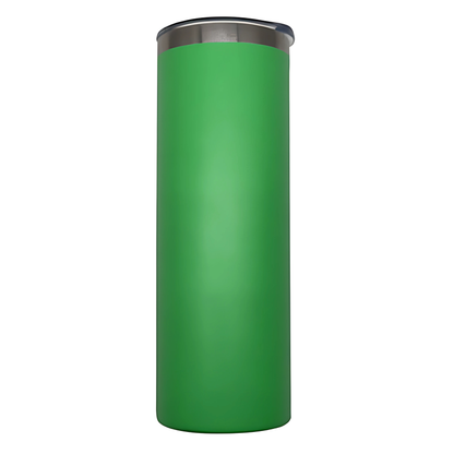 Double Wall Stainless Steel 20oz Engraving Skinny Tumbler Lime