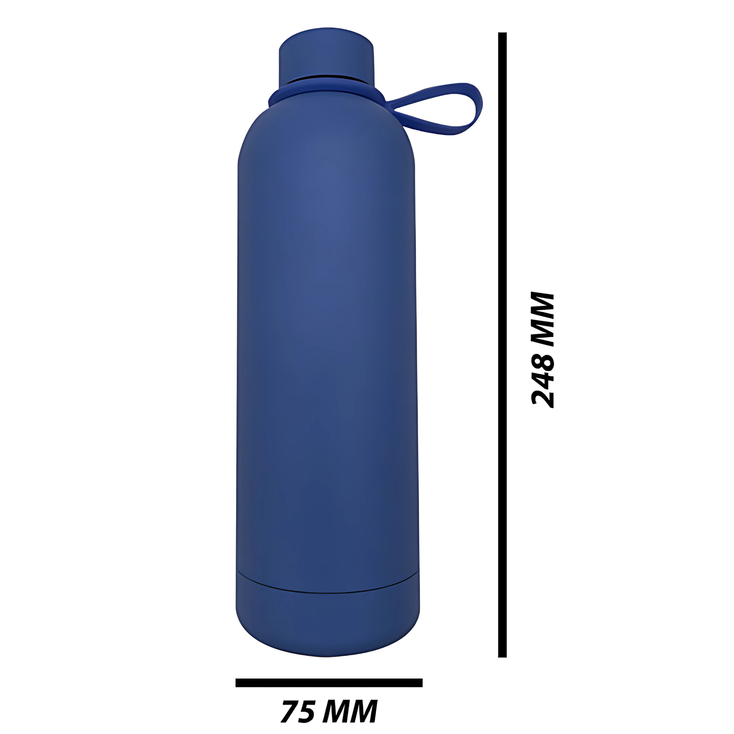Double Wall Stainless Steel Engraving Luxury 750ml Water Tommy Navy Blue