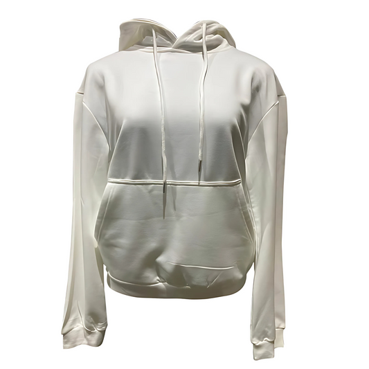 Polyester Hoodie White
