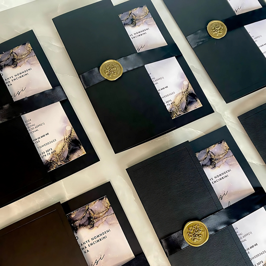 Black Wedding Invitations