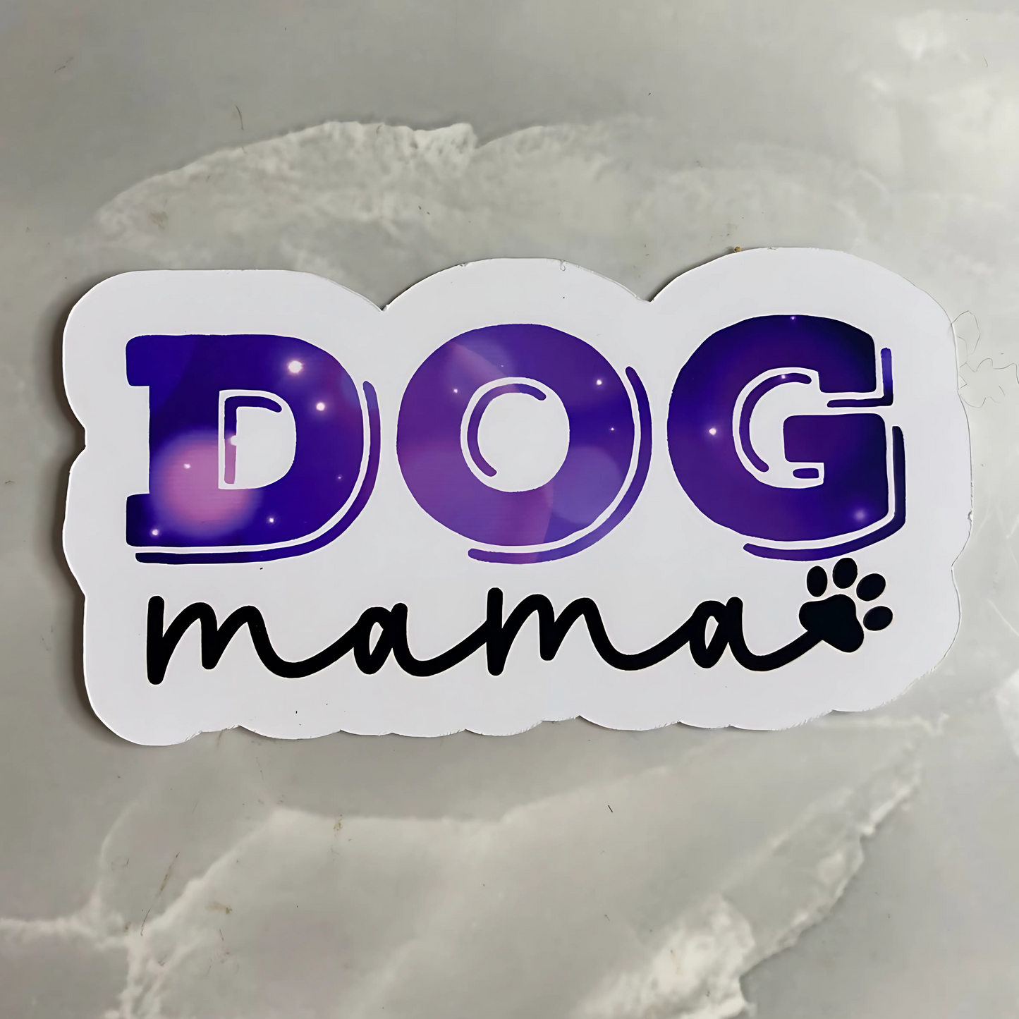 Dog mama printed stickers