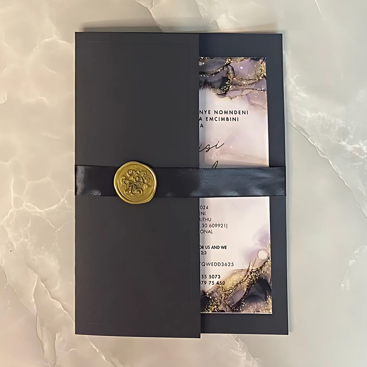 Black Wedding Invitations