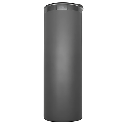 Double Wall Stainless Steel 20oz Engraving Skinny Tumbler Grey