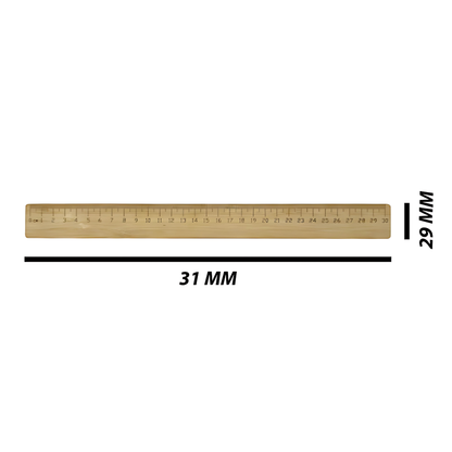 Engraving 30cm Bamboo Ruler