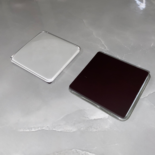 Glass square fridge magnet