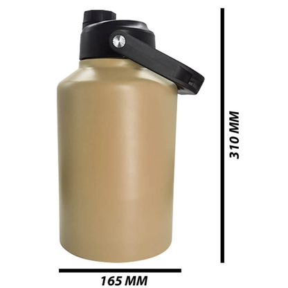 Double Wall Stainless Steel Engraving 128oz (3.8L) Camper Plus Water Tank Khaki