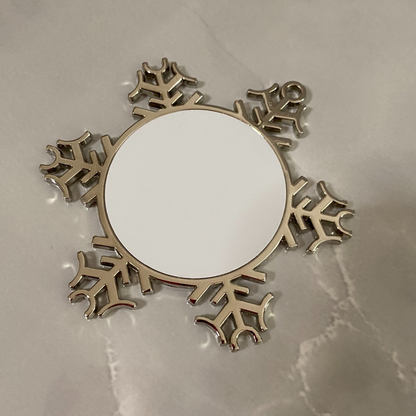 X-Mas Metal Ornament Snowflake
