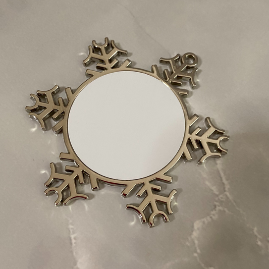 X-Mas Metal Ornament Snowflake