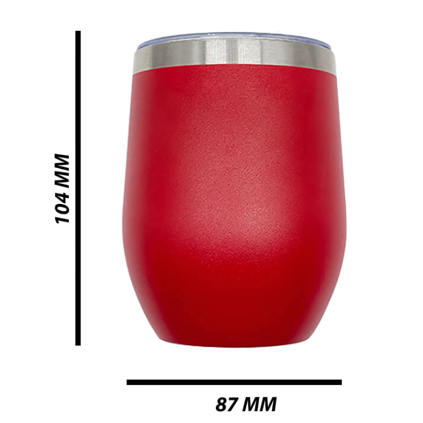 Double wall stainless steel 12oz engraving wine tumbler red