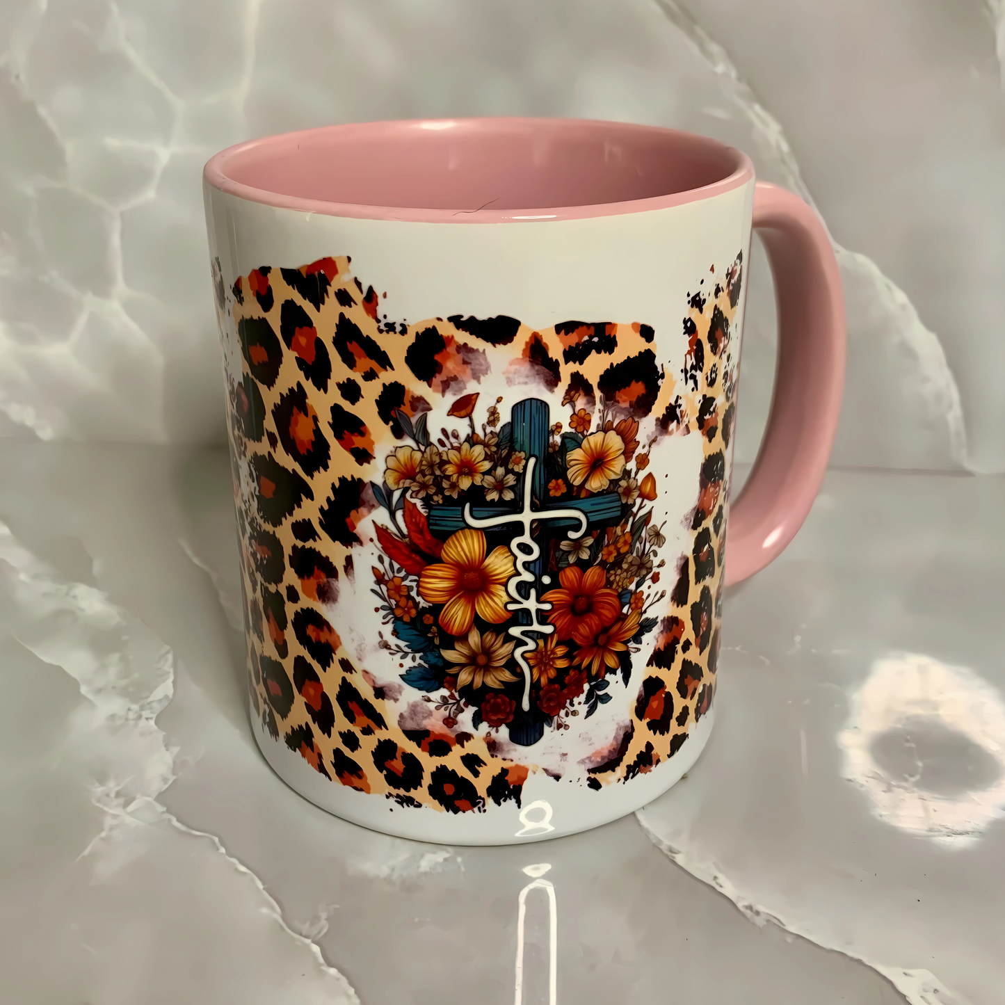 Two tone mug "faith"