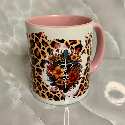 Two tone mug "faith"
