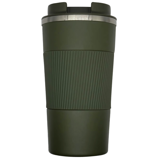 Double wall stainless steel engraving cappuccino mug camo