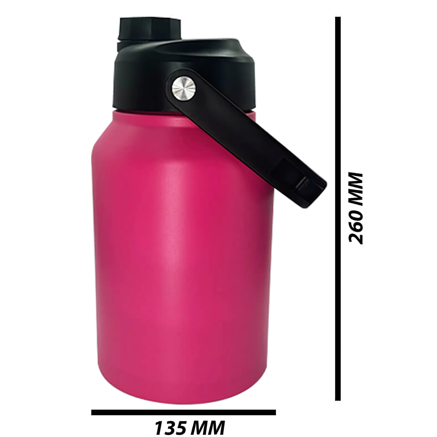 Double Wall Stainless Steel Engraving 64oz (1.9L) Camper Water Tank Cheaky Pink