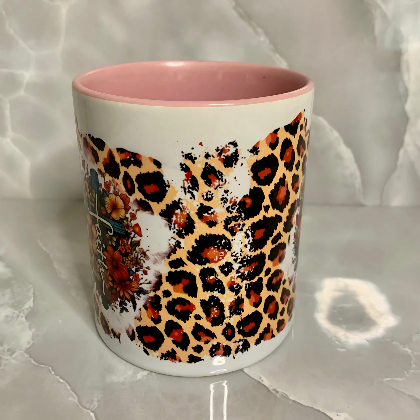 Two tone mug "faith"