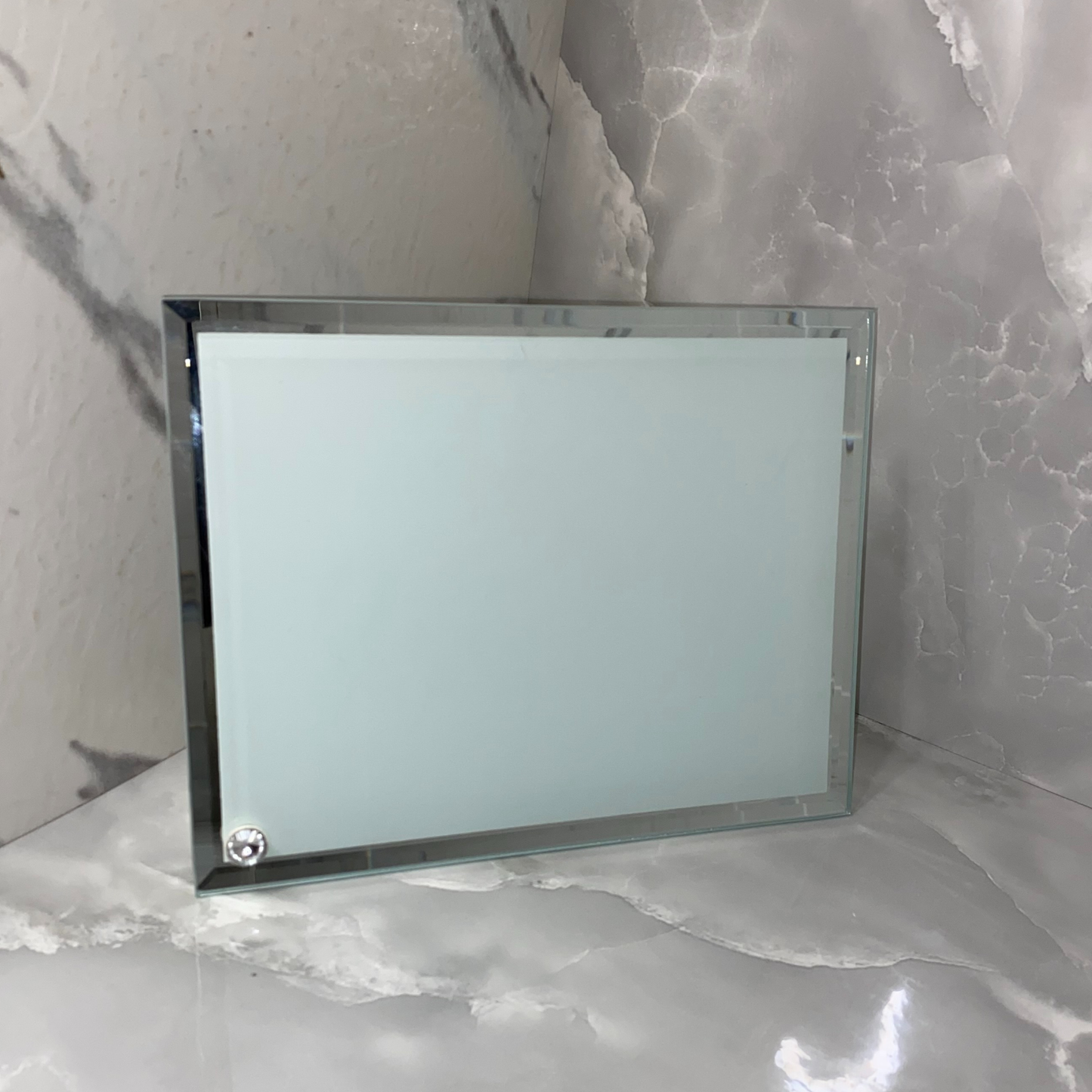 Glass sublimation photo display