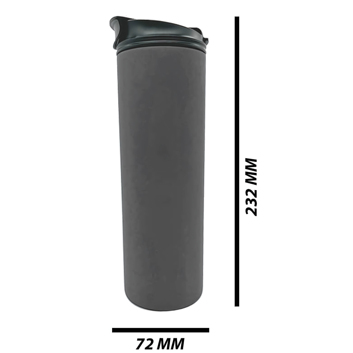 Double Wall Stainless Steel 20oz (590ml) Engraving Hot and Cold Skinny Tumbler Grey