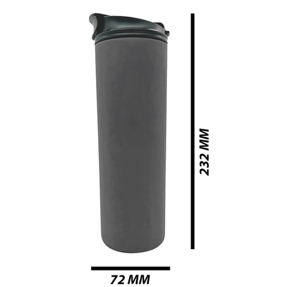 Double Wall Stainless Steel 20oz (590ml) Engraving Hot and Cold Skinny Tumbler Grey