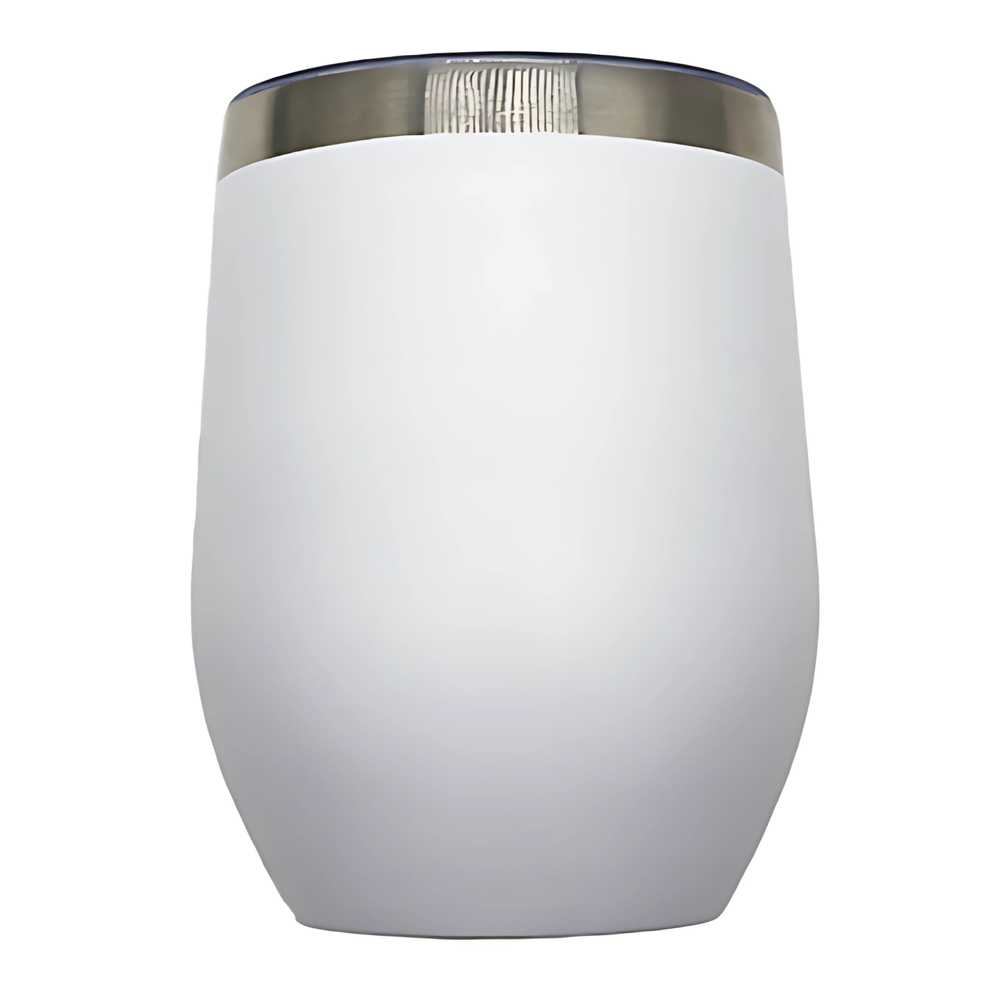 Double wall stainless steel 12oz engraving wine tumbler white