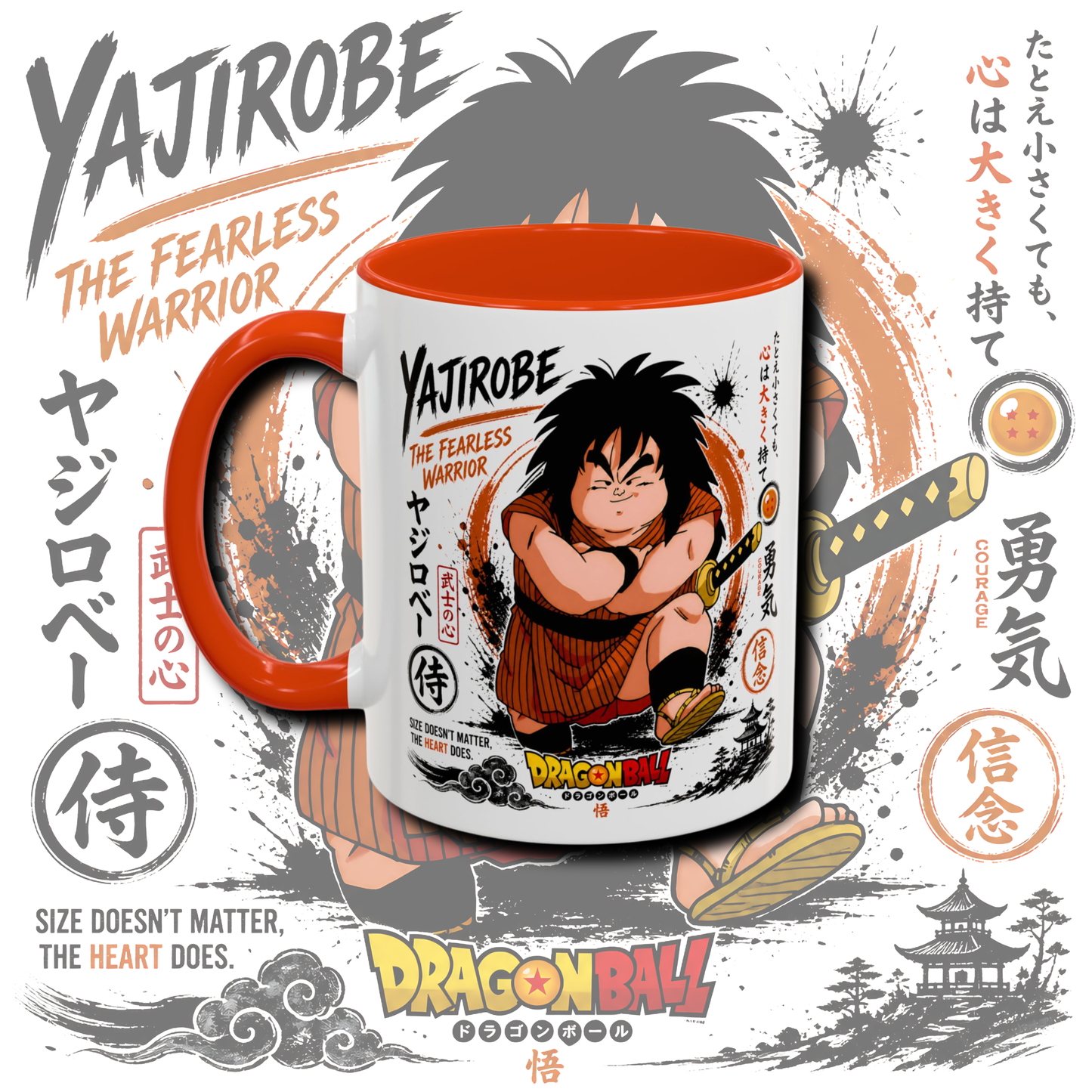 "Fan art anime" two tone mug.