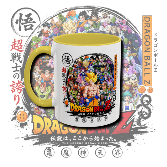 "Fan art anime" two tone mug.