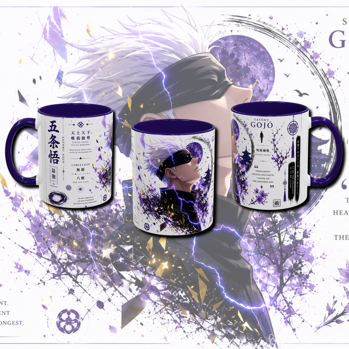 "Fan art anime" two tone mug.
