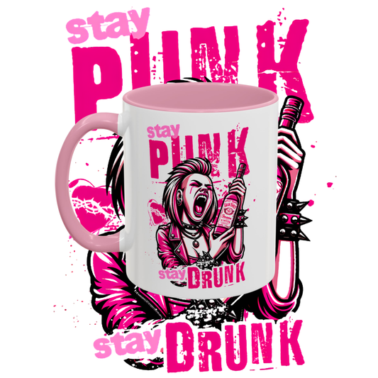 "Punk" two tone sublimation mug.