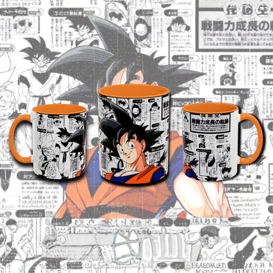 "Fan art Goku" two tone mug.