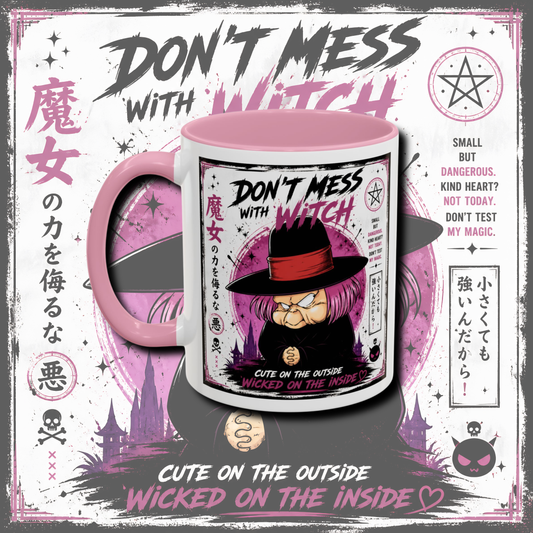 "Fan art anime" two tone mug.