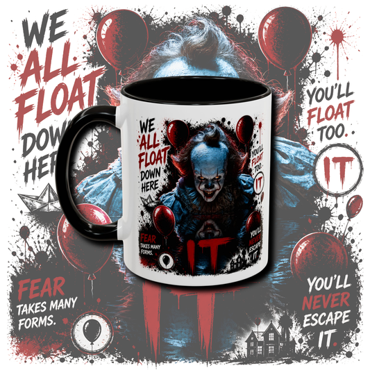 "Horror" two tone mug.
