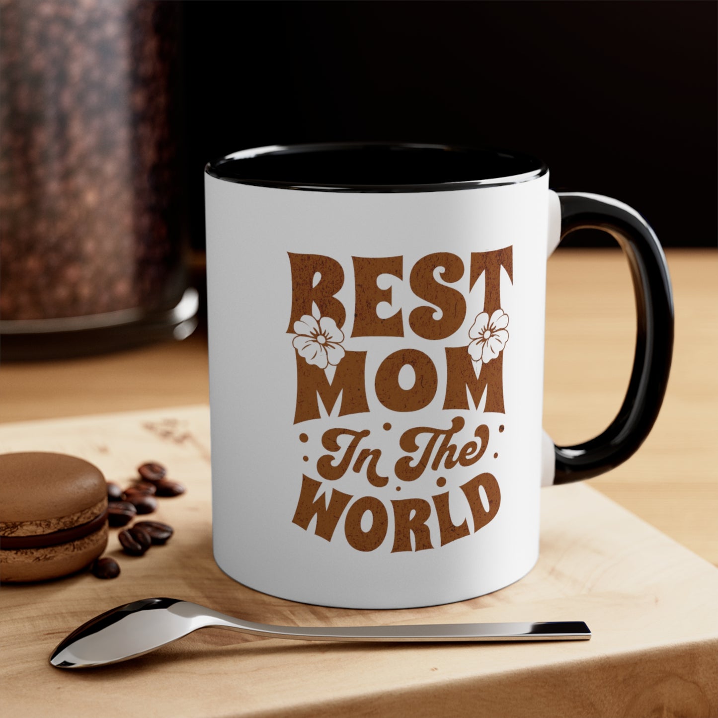Best Mom In The World. Two Tone Mug