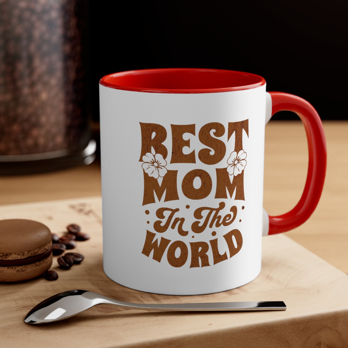 Best Mom In The World. Two Tone Mug