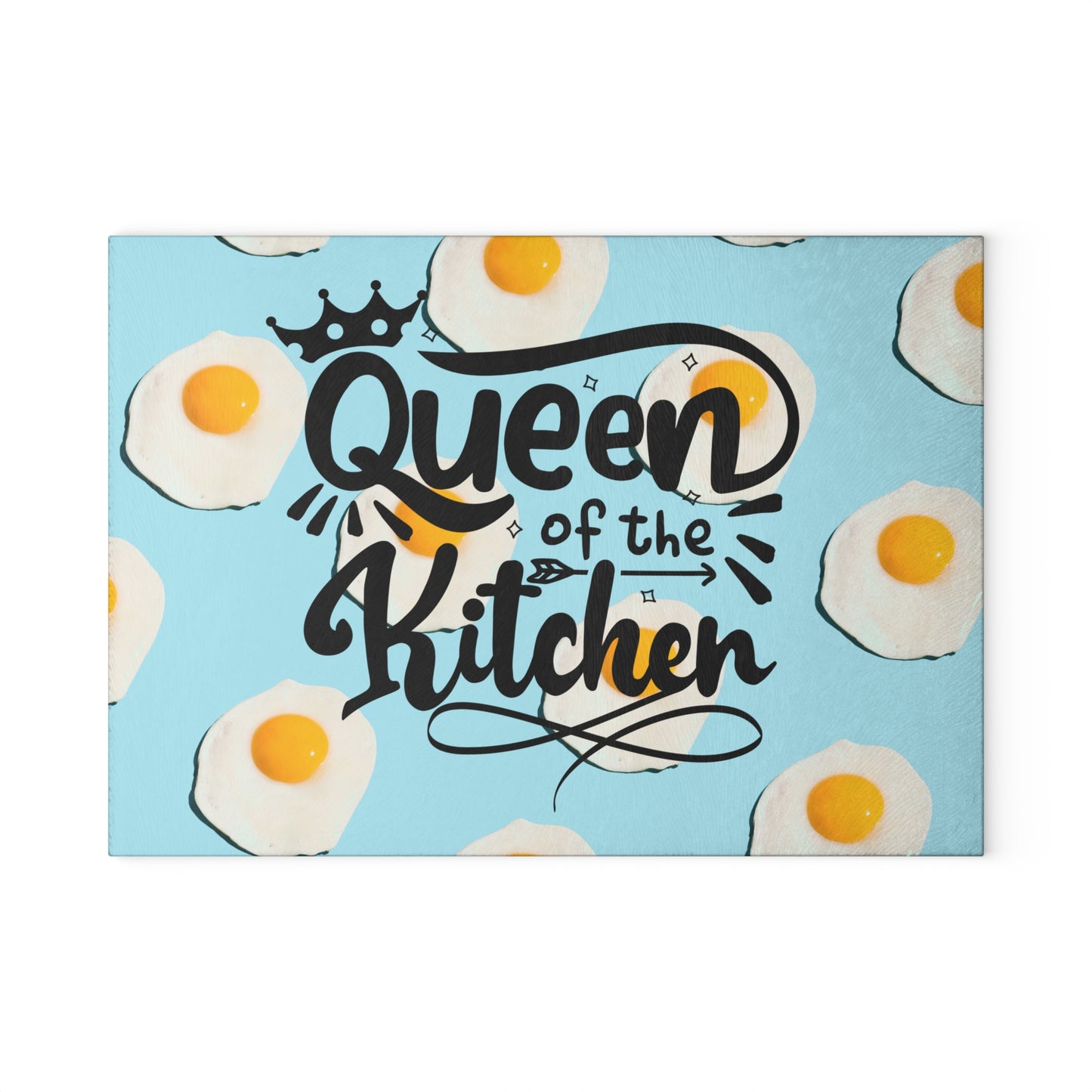 Queen Of The Kitchen Glass Cutting Board