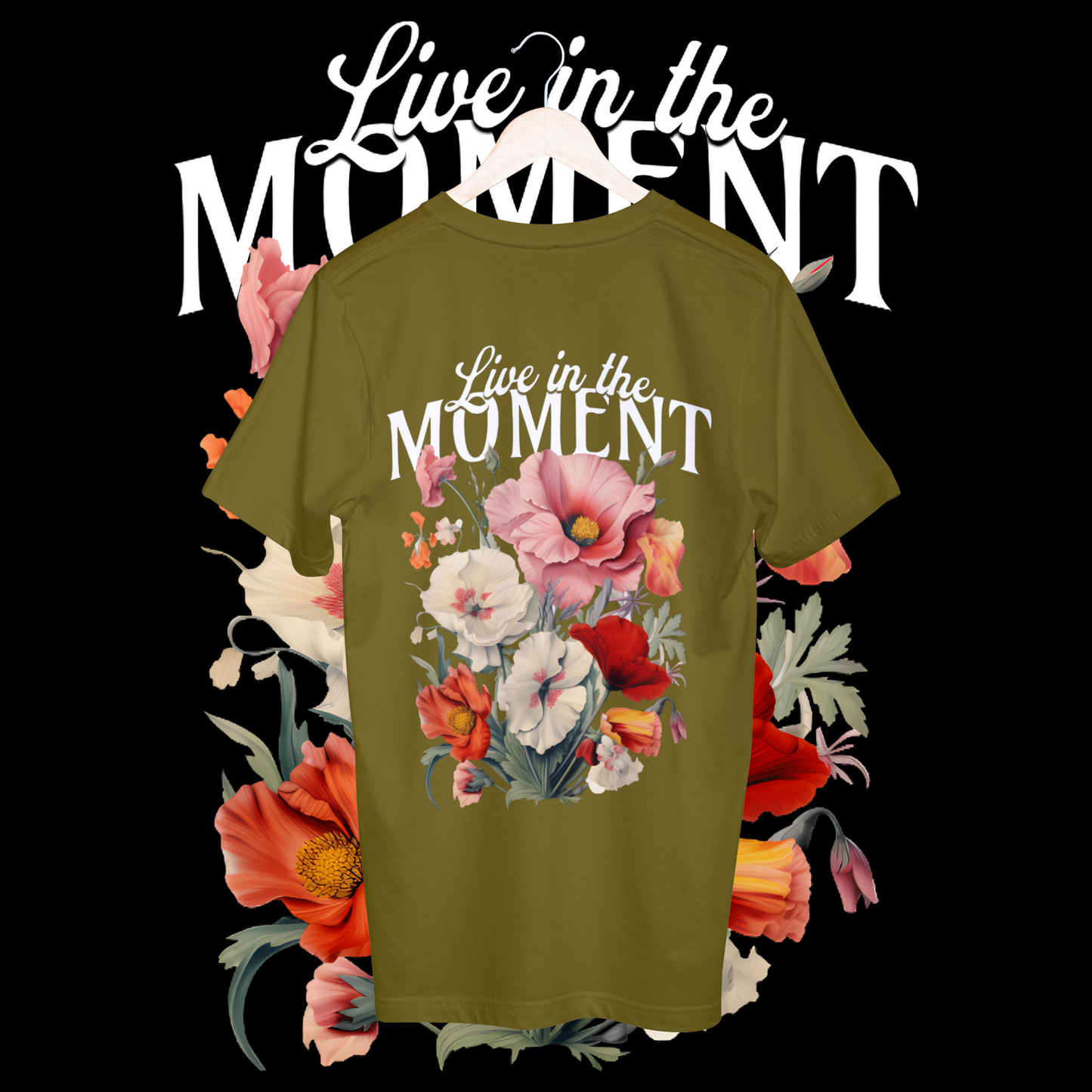 Women's live in the moment t-shirt