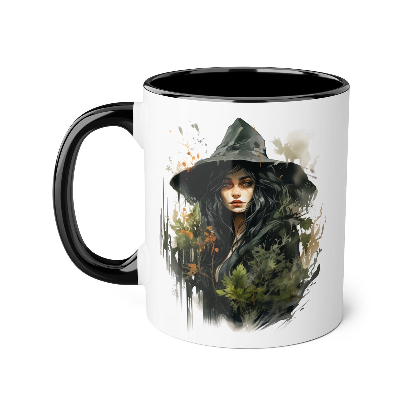 Witchy Vibes Accent Mug - 11oz Coffee Cup with Enchanting Caffeine Design