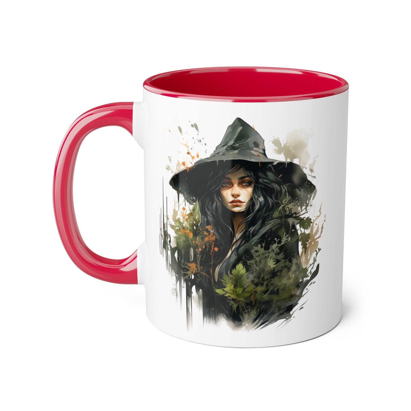 Witchy Vibes Accent Mug - 11oz Coffee Cup with Enchanting Caffeine Design
