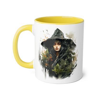 Witchy Vibes Accent Mug - 11oz Coffee Cup with Enchanting Caffeine Design